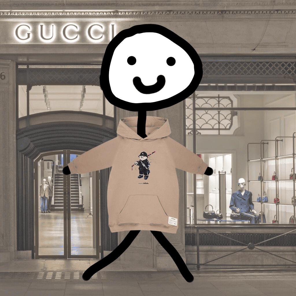 Худи Samurai Bear Beige