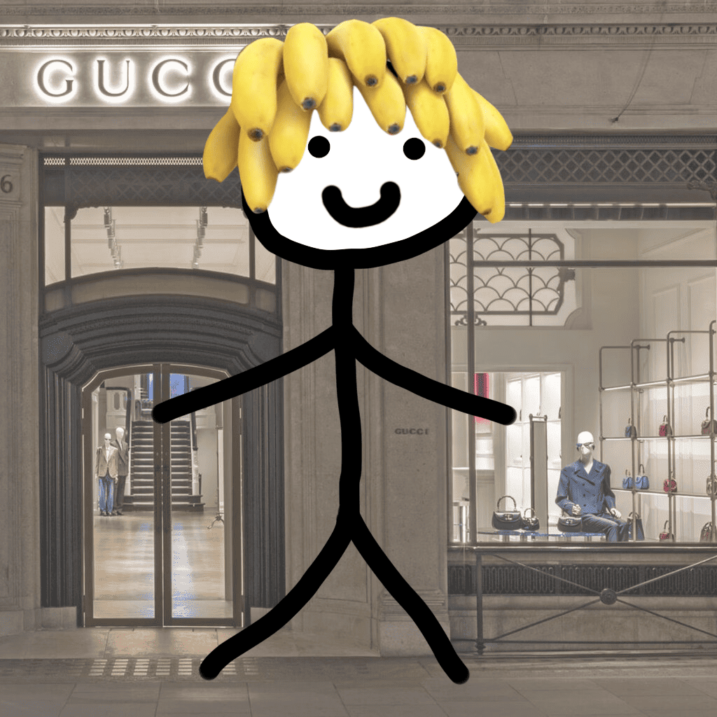 Шапка из бананов