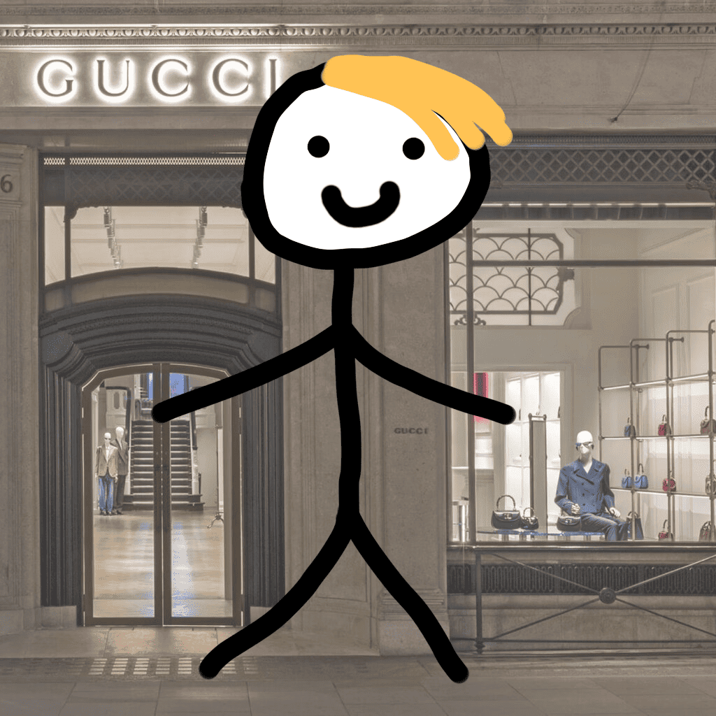 Блондин набок