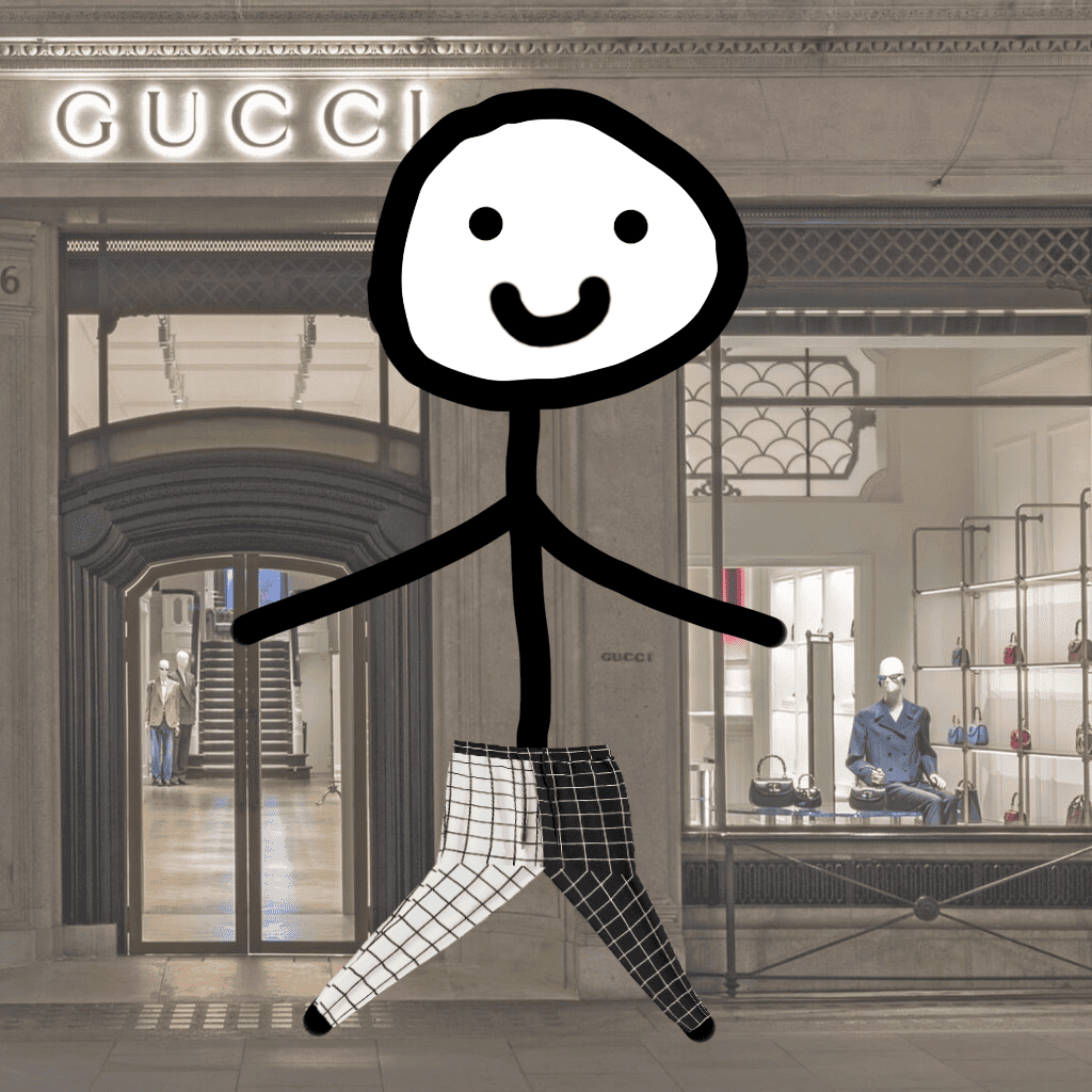 Клетчатые брюки