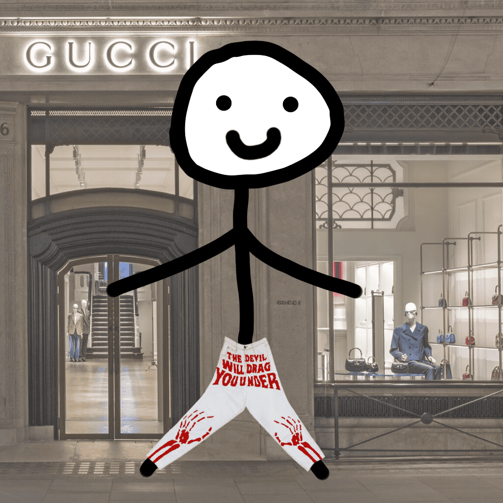 Джинсы Skeleton